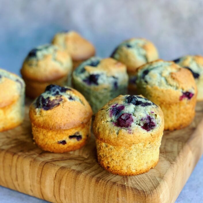 Blåbærmuffins Blåbærmuffins