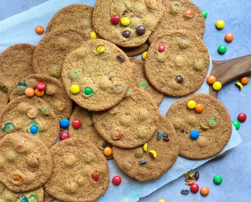 Cookies med M&Ms