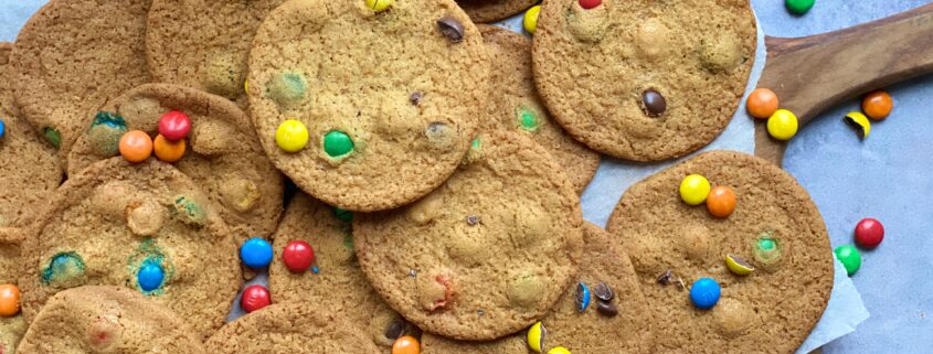 Cookies med M&Ms